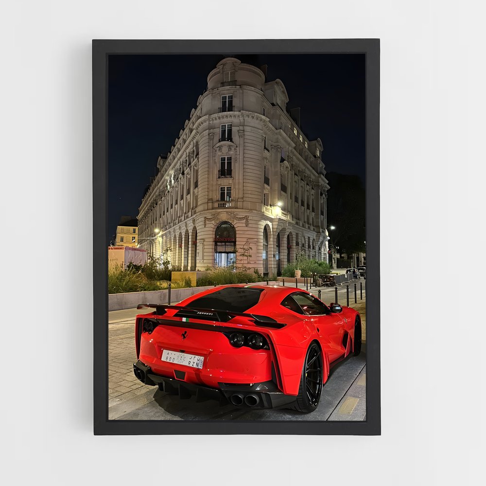 Poster Superfast Roues – affiche Ferrari (vue 2)